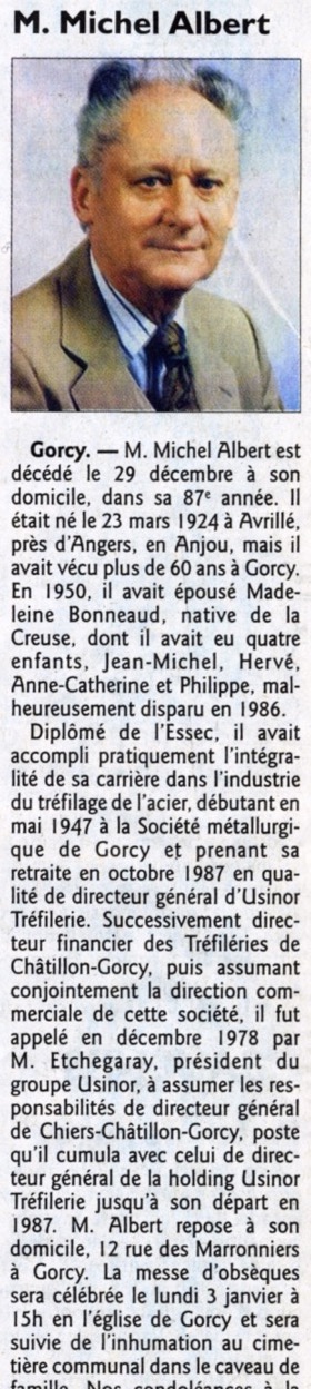Décès Albert-M