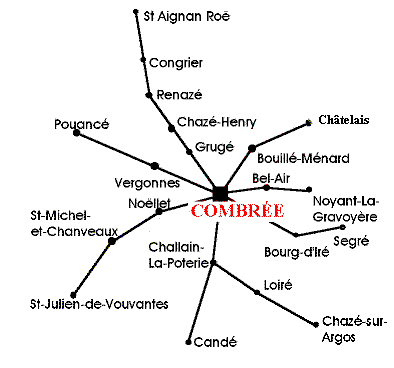 La carte du rseau de cars journaliers.